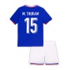 Original Trikotsatz Frankreich M. Thuram 15 Heimtrikot EURO 2024 Für Kinder